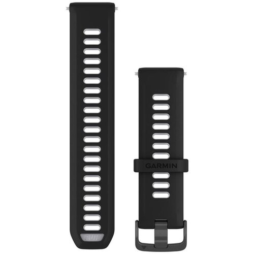 Garmin remen za Forerunner 22 mm, crni / prozirni boje bijelog kamena, tamnosivi metalni dijelovi Cene