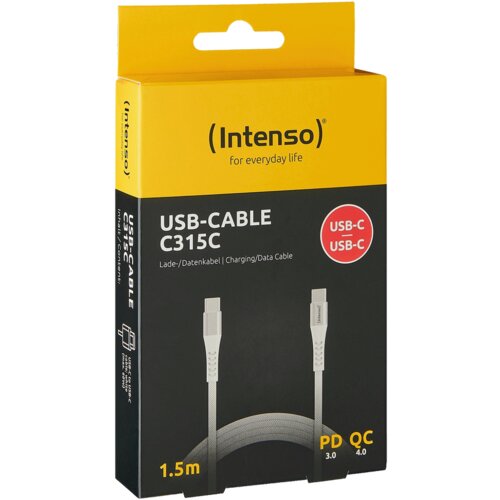Intenso USB kabl za smartphone, USB type C, 1.5 met. - USB-Cable C315C Cene