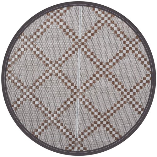 Maison Chic Zunanja Preproga, Rug rjava Ø200 cm PP, (22122594) Cene