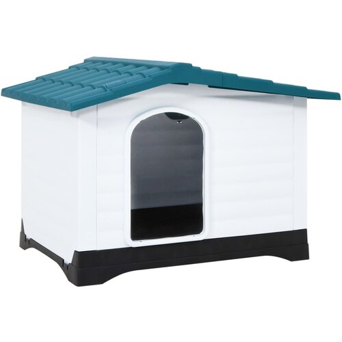 VidaXL Kućica za pse plava 90,5 x 68 x 66 cm od polipropilena Slike