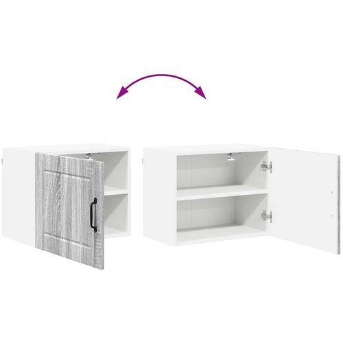  Zidni kuhinjski ormarić 2 pcs Siva Sonoma 50 x 31 x 40 cm Slike