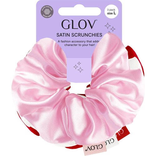 Glov Scrunchies 3 Pack L - Pink/Red/White Cene
