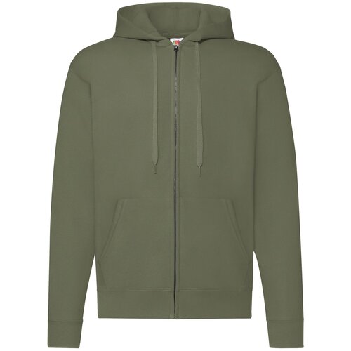 Fruit Of The Loom Olive Zippered Hoodie Classic Slike