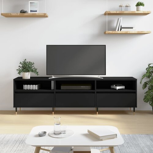 VidaXL TV omarica črna 150x30x44,5 cm inženirski les Slike
