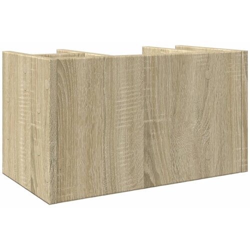  Organizator za stol boja hrasta 44,5x24x25 cm konstruirano drvo Slike