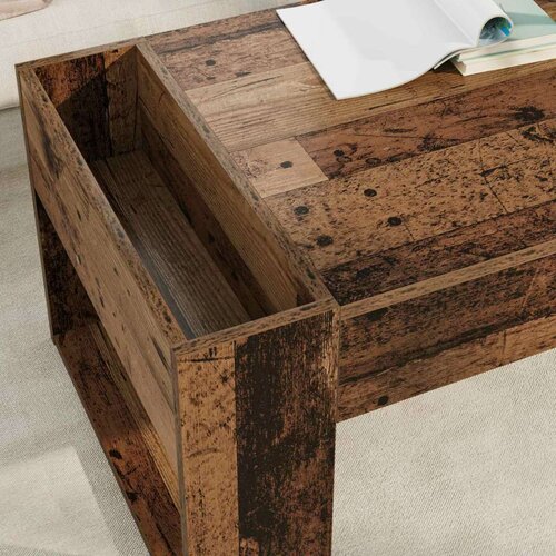  Stolić za kavu Staro drvo 110 x 50 x 41 cm Konstruirano drvo Slike