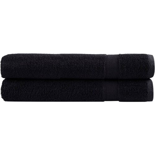 vidaXL Ručnici 2 kom crni 100 x 200 cm 600 gsm od 100 % pamuka Cijene