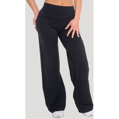GymBeam Women&lsquo;s Flow Straight Pants Black XS Cene