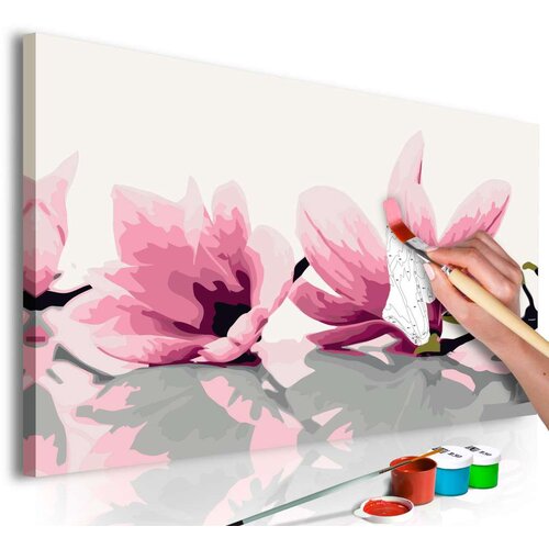  Slika za samostalno slikanje - Magnolia (White Background) 60x40 Slike