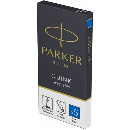 Parker patrone za nalivpero Royal Quink Blue Washable Slike