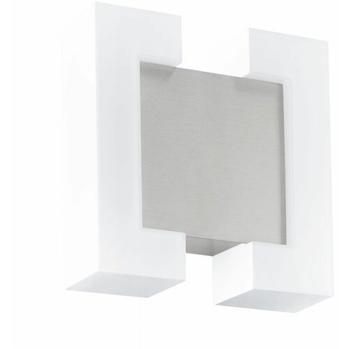 Eglo sitia spoljna zidna lampa/2, led, 2x4,8w, nikl mat/bela Slike