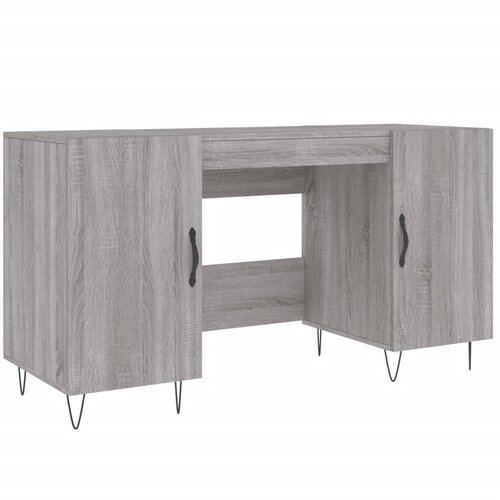 Maison Chic Pisalna miza - pisarniška miza - Računalniška miza siva sonoma 140x50x75 cm inženirski les, (21785112) Cene