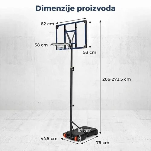 Taberna Sportivo Ko&scaron; podesive visine 206-273 cm ( 2127 ) Cene