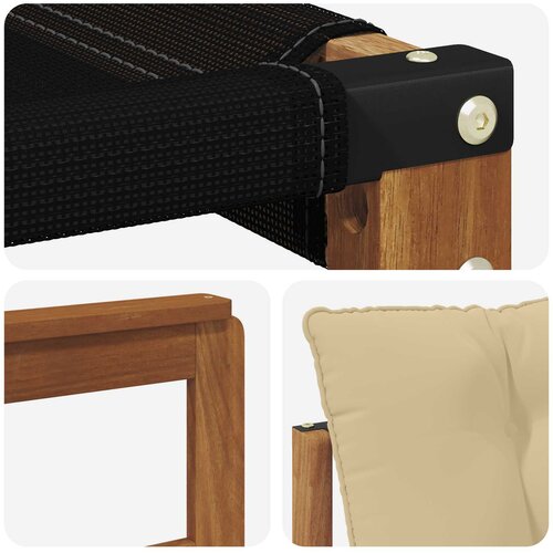  Set vanjskih sofa 6 kom. Prirodna i bež Smeđa 247 x 128,5 x 73 cm Slike