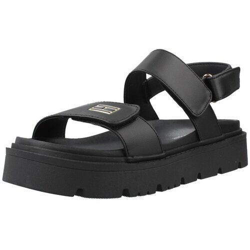 Tommy Hilfiger &amp;Scaron;portni sandali Sandalia Tira Adhesiva Črna Slike