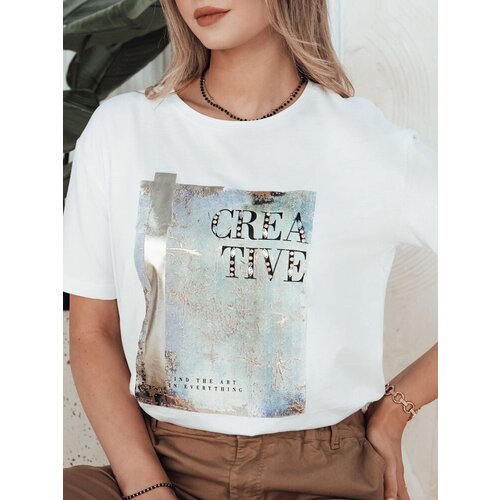 DStreet CREATIVE women&amp;#039;s T-shirt white Slike