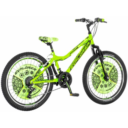 Explorer dečiji bicikl FOR241AMD1 24"/13" magnito zeleno-crni Cene