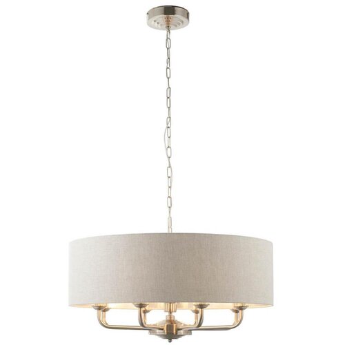  Endon 99152 - Luster na lancu HIGHCLERE 8xE14/40W/230V siva/matni hrom Cene