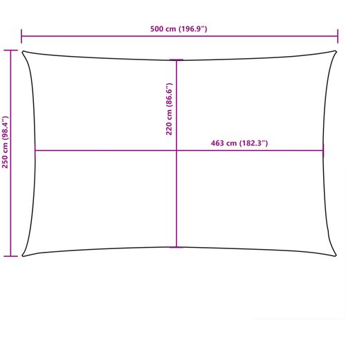  Jedro protiv sunca od tkanine pravokutno 2,5 x 5 m terakota Slike