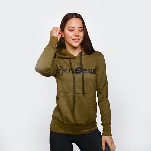 GymBeam ženska dukserica Athlete Military Green Slike