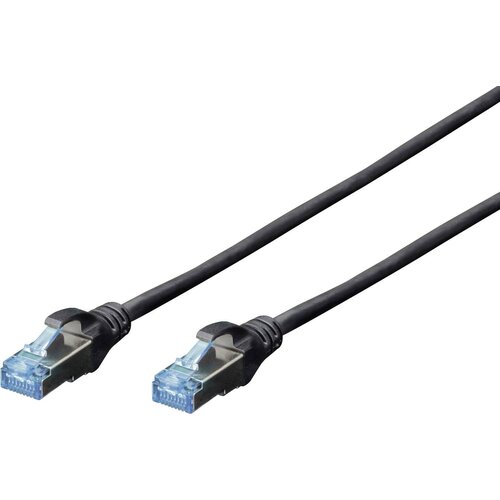 Digitus DK-1531-050/BL RJ45 omrežni kabel\, Patch kabel CAT 5e SF/UTP 5.00 m črna 1 kos, (20414823) Cene