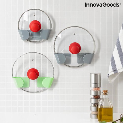 InnovaGoods Set 3 ljepljiva držača za kuhinjske poklopce Smarack Cijene