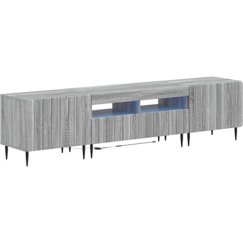  5-dijelni LED TV ormarić Siva Sonoma Konstruirano drvo Slike
