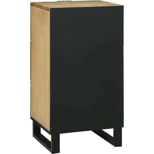  Komoda s ladicama Smeđa 40 x 33 x 75 cm masivno drvo manga Slike
