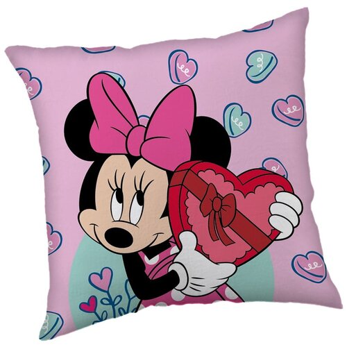 Jerry Fabrics Otro&amp;scaron;ka blazina iz flisa 40x40 cm Minnie &amp;quot;Purple&amp;quot; &amp;ndash; Slike
