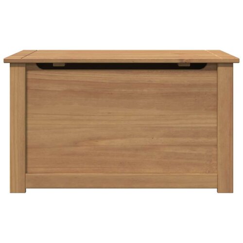 VidaXL Skrinja s pokrovom Panama 79x42x46 cm trdna borovina Slike