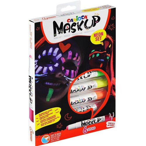 KW TRADE Barve za obraz in telo, set 6, Neon, (21311543) Cene