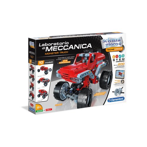 Clementoni Mehanični laboratorij - Monster truck - 10 modelov - 200 delcev Cene