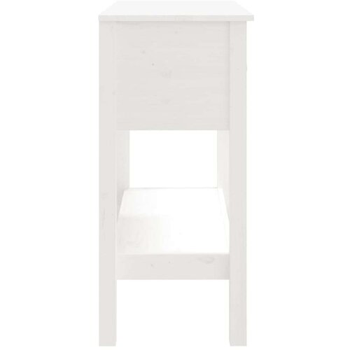  Konzolni stol bijeli 75 x 35 x 75 cm od masivne borovine Slike