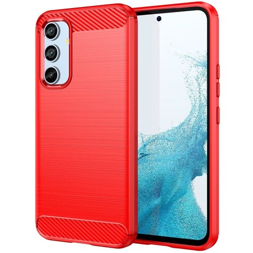  Ovitek za Samsung A34 5G, Carbon vzorec, Rdeč Cene