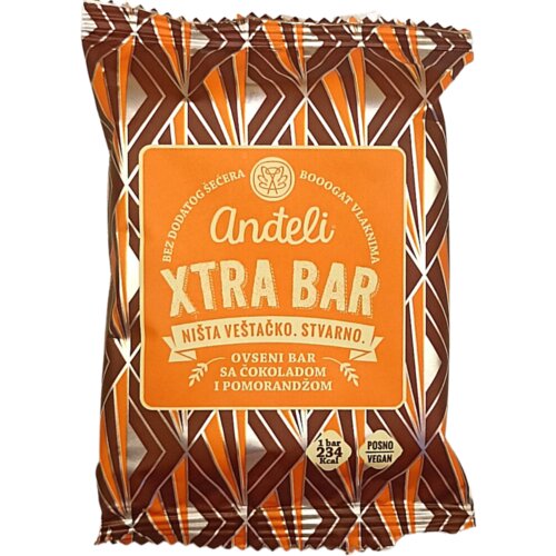 Nepoznato Ovseni bar ANĐELI Xtra crna čokolada i pomorandža 60g Slike