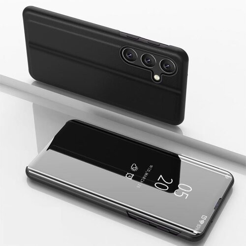 SUNSKY Etui ovitek s prednjim steklom za Samsung A57, Črn Slike