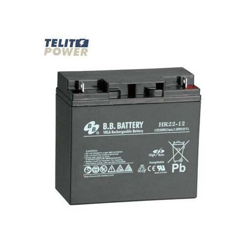 BB Tech 12V 22Ah HR22-12 battery terminal B1 (M5 Bolt) ( 4300 ) Cene