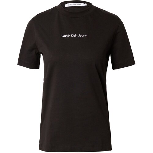 Calvin Klein Jeans WOMEN'S SHORT SLEEVE T-SHIRT BLACK Cene