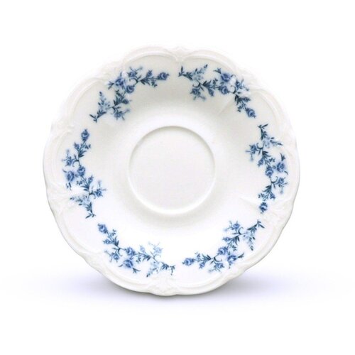 BonBistro Bijeli/plavi porculanski čajni tanjurić &amp;oslash; 12 cm Retro &amp;ndash; Slike