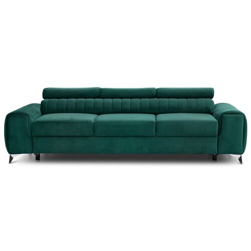 ELTAP Zelena baršunasti sklopiva sofa 261 cm Laurence – Cijene