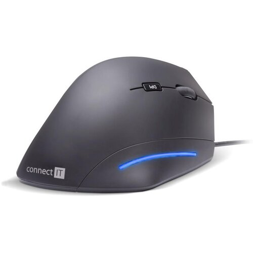 Connect IT CMO-2500-BK - Ergonomski žični mi&scaron; Verti Wire 1000/1600 DPI crni Cene