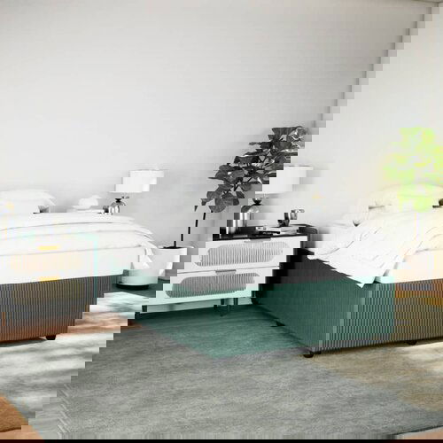 vidaXL Okvir za krevet tamnozeleni 140 x 190 cm baršunasti Cene