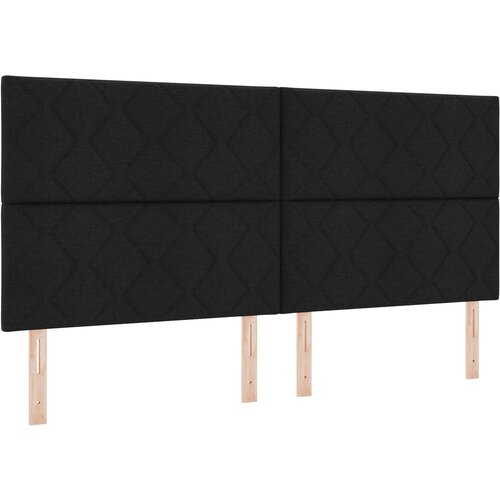 vidaXL Naslon za glavo z obliko diamantnih blokov Črn 200 cm Poliester, (22083474) Cene