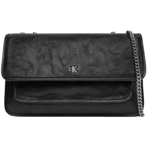 Calvin Klein Jeans Torbe CHAIN EW FLAP CONV CHAIN LV04K3084G Črna Cene