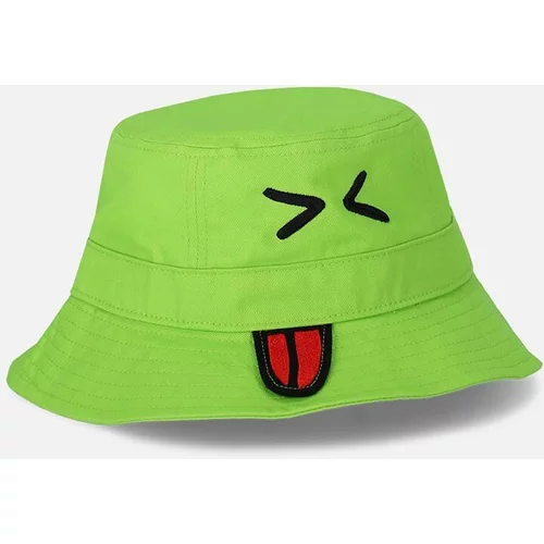 Coccodrillo Otroški bombažni klobuk zelena barva