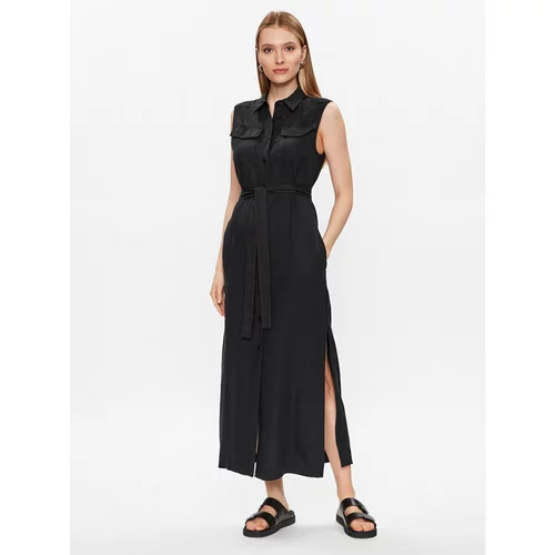 Calvin Klein Srajčna obleka K20K205204 Črna Regular Fit