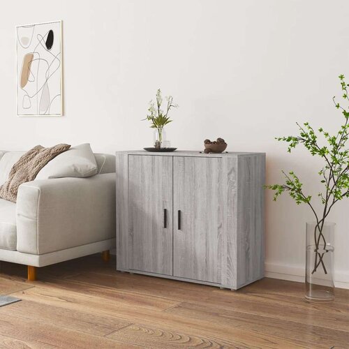  Komoda siva sonoma 80x33x70 cm inženirski les, (20653912) Slike