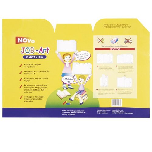  OMOTNICA-KORICE ZA KNJIGE UNIVERZALNA DO A4 PK10 JOBING ART 7700 Cene