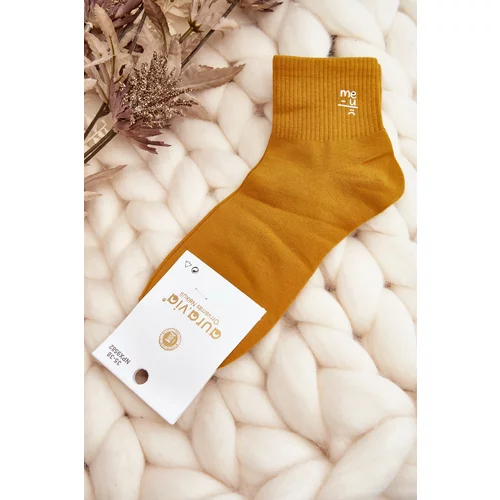 Kesi Women's cotton socks with mustard