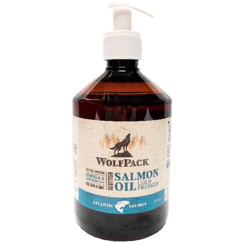 WolfPack hladno stiskano lososovo olje, s pumpico 500 ml Cene